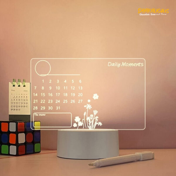 Creative LED Night Light Message Board - USB Rewritable Warm Soft Lamp for Kids & Decoration