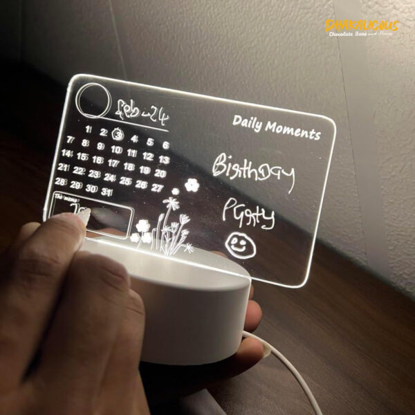 Creative LED Night Light Message Board - USB Rewritable Warm Soft Lamp for Kids & Decoration