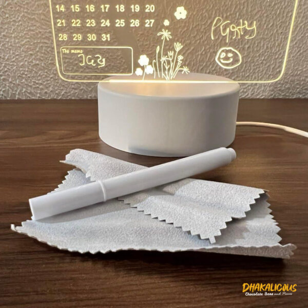 Creative LED Night Light Message Board - USB Rewritable Warm Soft Lamp for Kids & Decoration