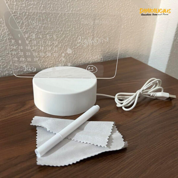 Creative LED Night Light Message Board - USB Rewritable Warm Soft Lamp for Kids & Decoration