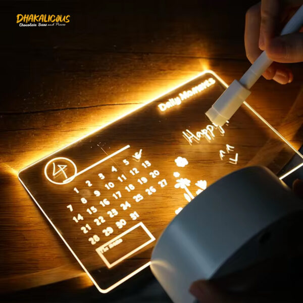 Creative LED Night Light Message Board - USB Rewritable Warm Soft Lamp for Kids & Decoration